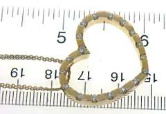 Elegant 18kt Diamond Heart Necklace
