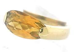 Fancy Cut Citrine Ring