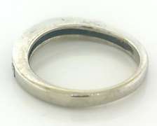 White Gold Curved Diamond Band