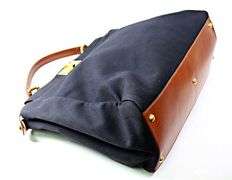 Fendi Peekaboo Black Canvas Purse
