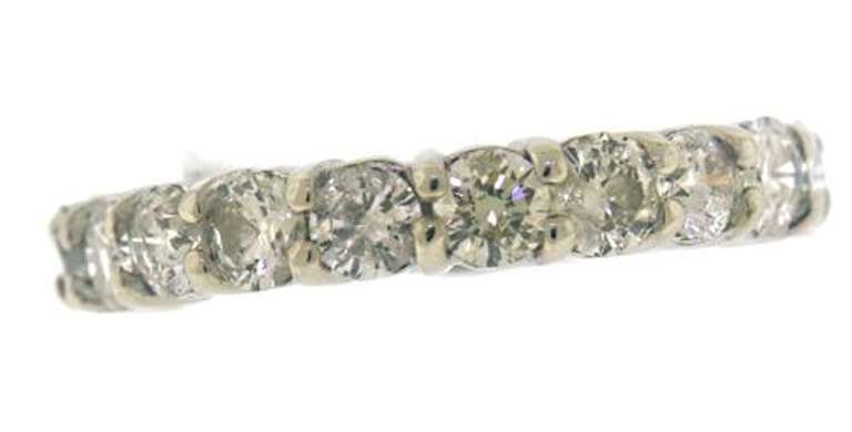 Attractive 3cts Prong Diamond Eternity Band
