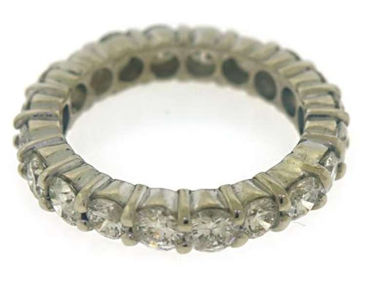 Attractive 3cts Prong Diamond Eternity Band
