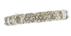 Attractive 3cts Prong Diamond Eternity Band