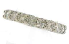 Attractive 3cts Prong Diamond Eternity Band