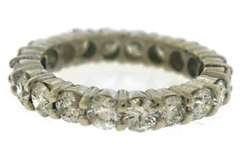 Attractive 3cts Prong Diamond Eternity Band