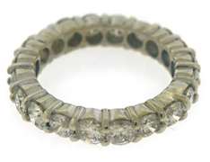 Attractive 3cts Prong Diamond Eternity Band