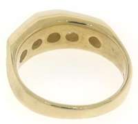 Diamond Channel Set Gents Ring