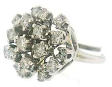 Vintage Style Diamond Cluster Ring