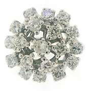 Vintage Style Diamond Cluster Ring