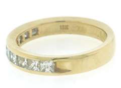 Princess Cut Channel Set Diamond Band
