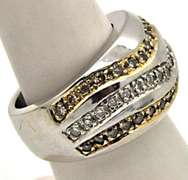 LADIES 14KT WHITE GOLD DIAMOND BAND.