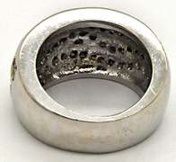 LADIES 14KT WHITE GOLD DIAMOND BAND.