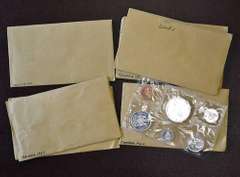 7 Canada Silver Proof Sets, 64, 65x2, 66x2, 67x2