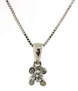 Petite 5 Diamond Pendant Necklace