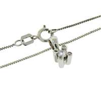 Petite 5 Diamond Pendant Necklace