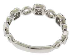 Fancy 18kt WG Diamond Cluster Ring