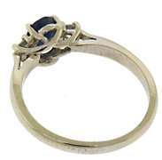 Stunning 14kt WG Blue Sapphire and Diamond Ring