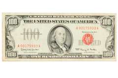 1966 $100 Red Seal US Note