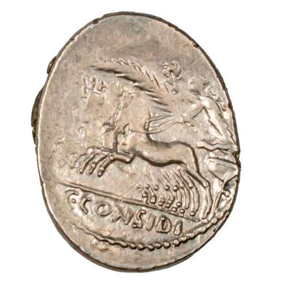Roman Republic Considius Paetus 46 BC Ar Denarius
