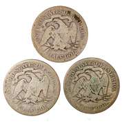 1869 1876 S And 1877 S Seated Halves
