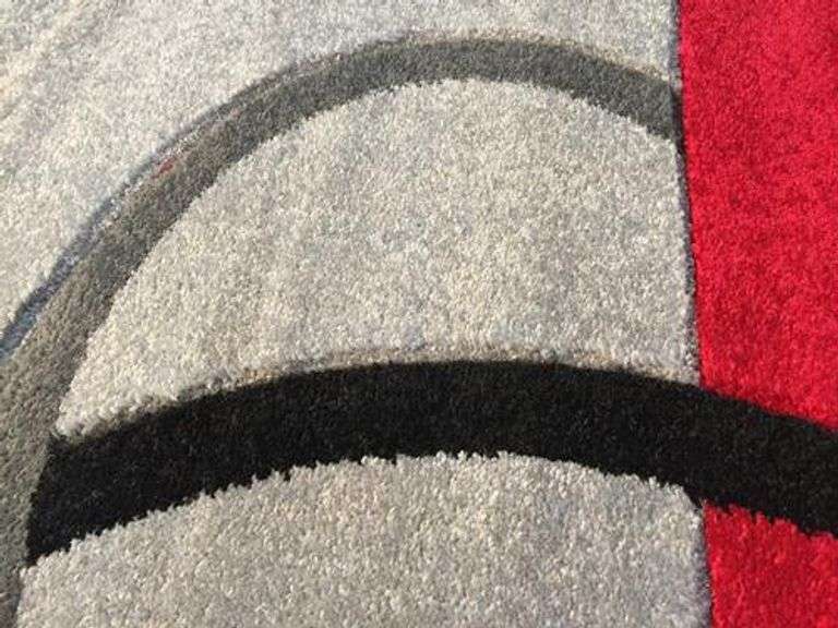 Decorative Contemporary Carved Area Rug 6' Round