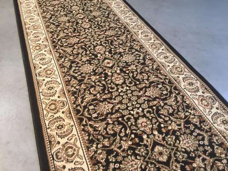 Vintage Reproduction Sarouk Design 8ft Runner