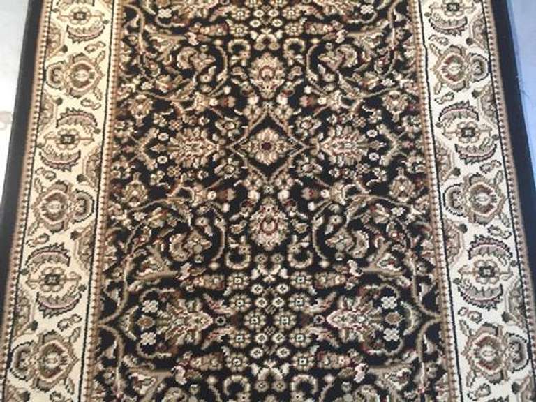 Vintage Reproduction Sarouk Design 8ft Runner