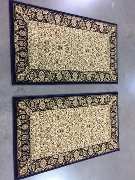 Persian Sarouk Design Matching Pair 3x4 Area Rug