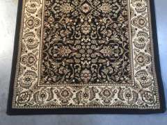Vintage Reproduction Sarouk Design 8ft Runner