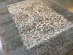 Magnificent Vintage Carved Design Area Rug 8x11