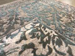 Magnificent Vintage Carved Design Area Rug 8x11