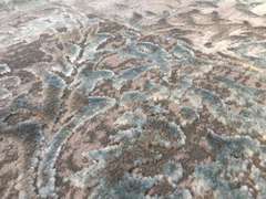 Magnificent Vintage Carved Design Area Rug 8x11