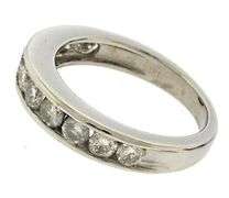 Classic Platinum Channel Set Diamond Band