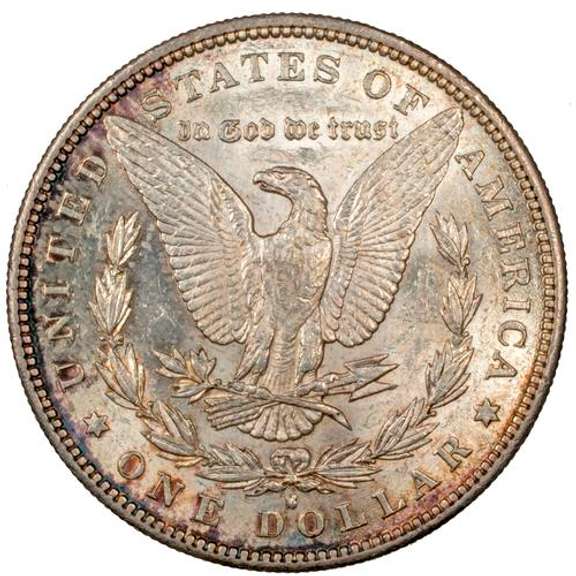 1889 S Frosty White Near  BU Morgan Dollar