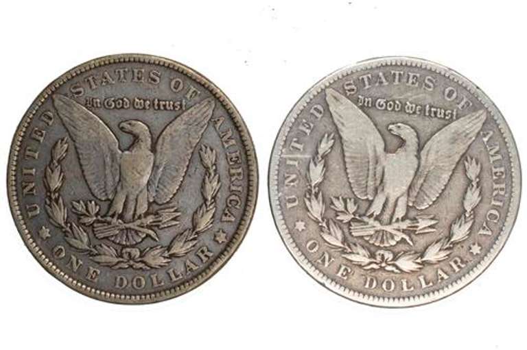 1899 and 1901 Raw Morgan Dollars