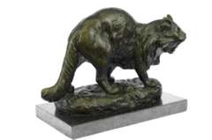 A Persian Cat Bronze Sculpture Figurine