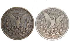 1899 and 1901 Raw Morgan Dollars