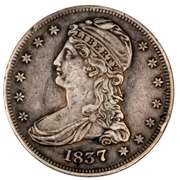 1837 Sharp Reeded Edge Type Bust Half Dollar