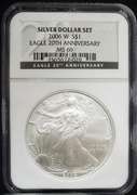 2006 W Certified Silver Eagle NGC MS69 20th Aniv.