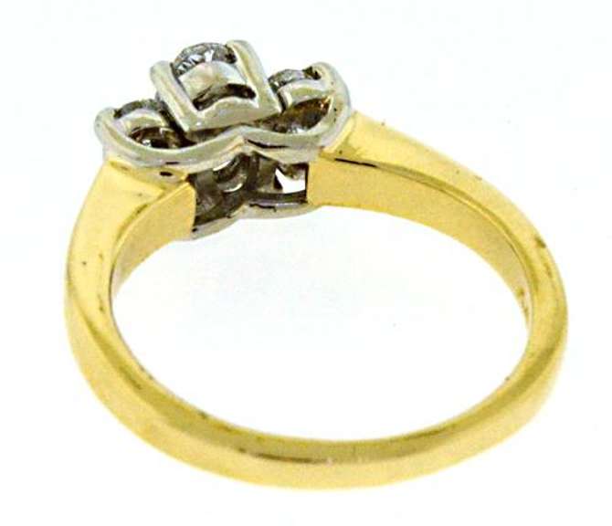 Stunning Yellow Gold Diamond Oval Ring
