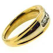 Gents apx .50ctw Diamond Yellow Gold Ring