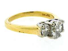 Stunning Yellow Gold Diamond Oval Ring