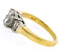 Stunning Yellow Gold Diamond Oval Ring