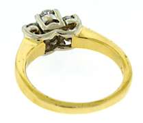 Stunning Yellow Gold Diamond Oval Ring