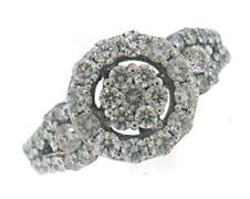 Fancy Diamond Halo Cluster Ring