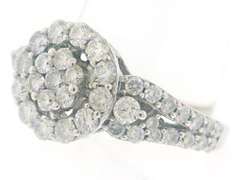 Fancy Diamond Halo Cluster Ring