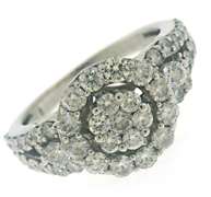 Fancy Diamond Halo Cluster Ring