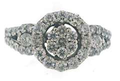 Fancy Diamond Halo Cluster Ring