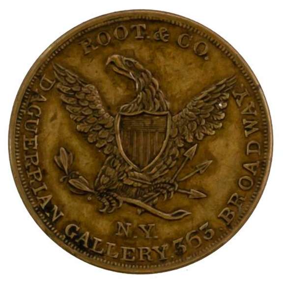 Root & Co New York Daguerrotype Seller Hard Times Token