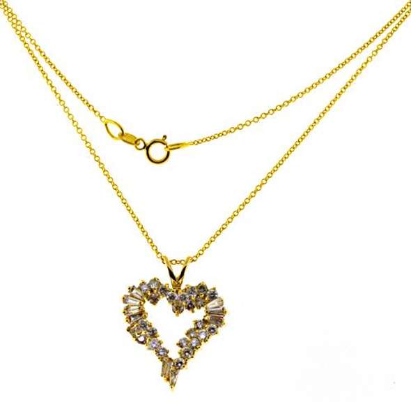 Stunning Bag & RBC Diamond Heart Necklace